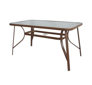 RIO Table 150x90cm Metal Brown