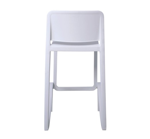 GIANO PP-UV Bar Stool Stackable White (seat height 75cm)