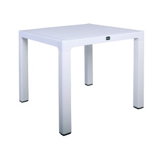 TEBO Table 90x90cm PP White
