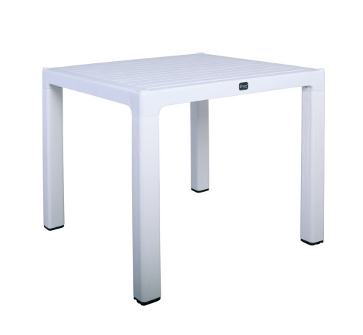 TEBO Table 90x90cm PP White