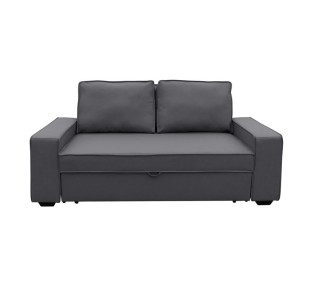 ALISON Sofa - Bed / PU - Nabuk Grey