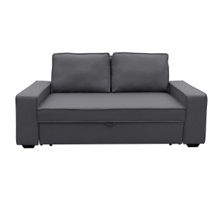 ALISON Sofa - Bed / PU - Nabuk Grey