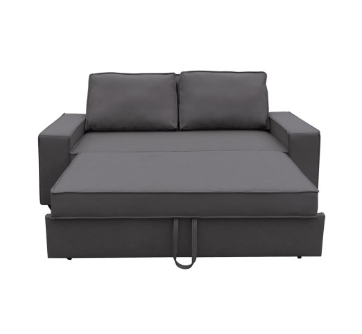 ALISON Sofa - Bed / PU - Nabuk Grey