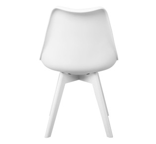 MARTIN Chair PP White / Wooden Leg White - Assembled Cushion
