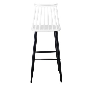 LAVIDA Bar Stool Metal Black - PP White