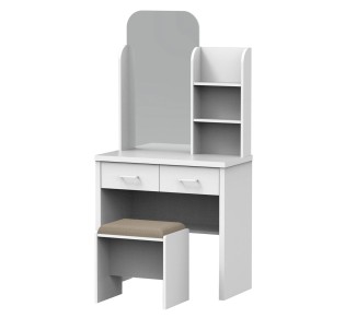 CALIBER Set Τουαλέτα & Σκαμπό Απόχρωση Άσπρο 2