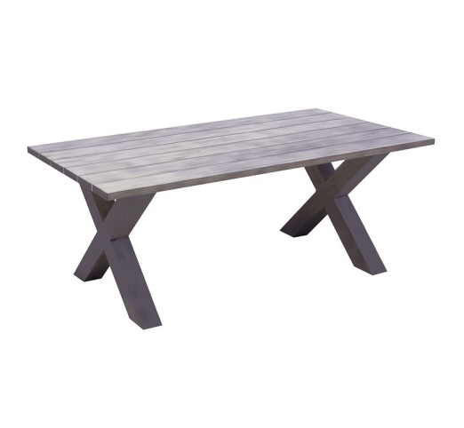 ALLEY Τραπέζι Dining Κήπου - Βεράντας 220x94cm / ALU Grey