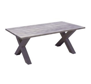 ALLEY Τραπέζι Dining Κήπου - Βεράντας 220x94cm / ALU Grey 2
