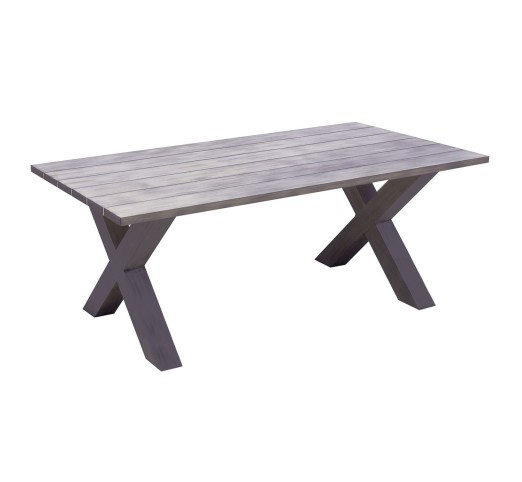 ALLEY Τραπέζι Dining Κήπου - Βεράντας 220x94cm / ALU Grey