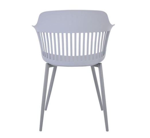 LOUISE Armchair Metal Grey / PP-UV Grey