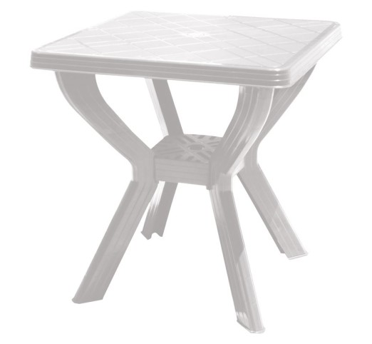 SKIATHOS Τραπέζι 70x70cm Κήπου - Βεράντας / PP Άσπρο