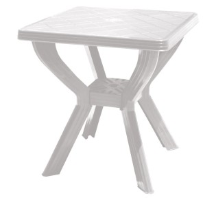 SKIATHOS Τραπέζι 70x70cm Κήπου - Βεράντας / PP Άσπρο