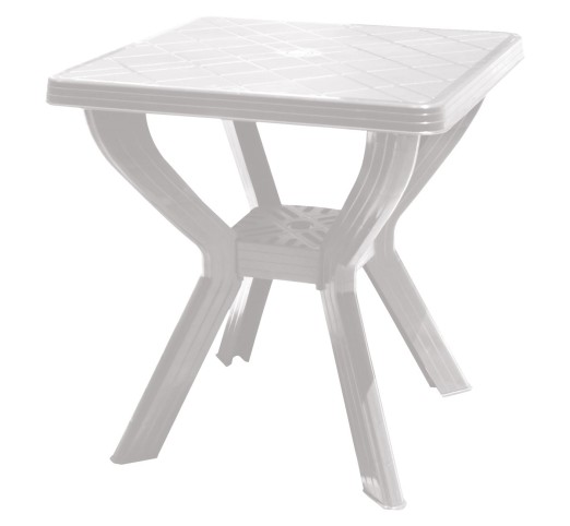 SKIATHOS Τραπέζι 70x70cm Κήπου - Βεράντας / PP Άσπρο
