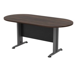 CONFERENCE Oval Table 180x90cm / Dark Walnut