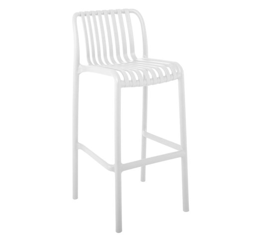 MODA Stackable Bar Stool-Pro / PP - UV White