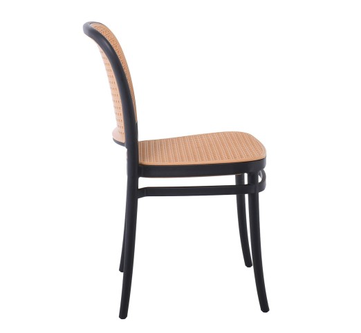 FLORENCE Stackable Chair / PP Black - Beige