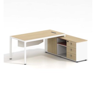 THESIS Reversible Desk 180x160cm / Beech - White