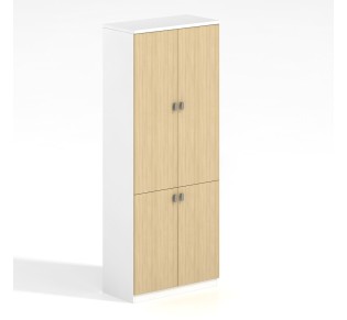 THESIS Ντουλάπα Γραφείου Δίφυλλο 80x40x200cm / Απόχρωση Beech - Άσπρο
