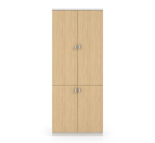 THESIS Ντουλάπα Γραφείου Δίφυλλο 80x40x200cm / Απόχρωση Beech - Άσπρο