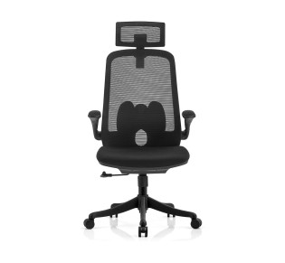 BF3950 Manager Armchair Black Mesh - Fabric