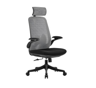 BF3950 Manager Armchair Grey Mesh/Black Fabric