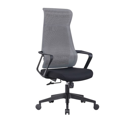 BF2990 Manager Armchair Grey Mesh/Black Fabric