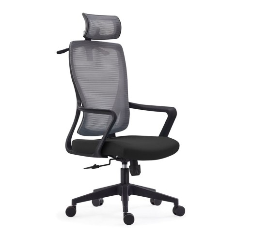 BF3850 Manager Armchair Grey Mesh/Black Fabric