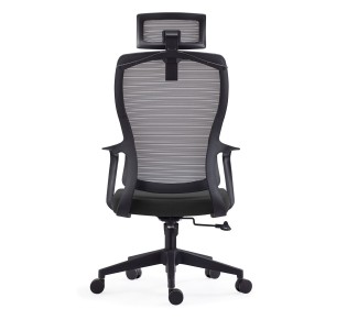 BF3850 Manager Armchair Grey Mesh/Black Fabric