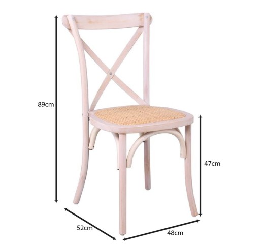 DESTINY Chair Decape White / Beech