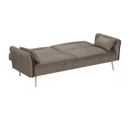 FLICK Sofa - Bed 3 Seater / Velure Brown Fabric