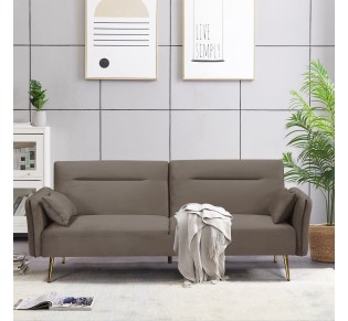 FLICK Sofa - Bed 3 Seater / Velure Brown Fabric