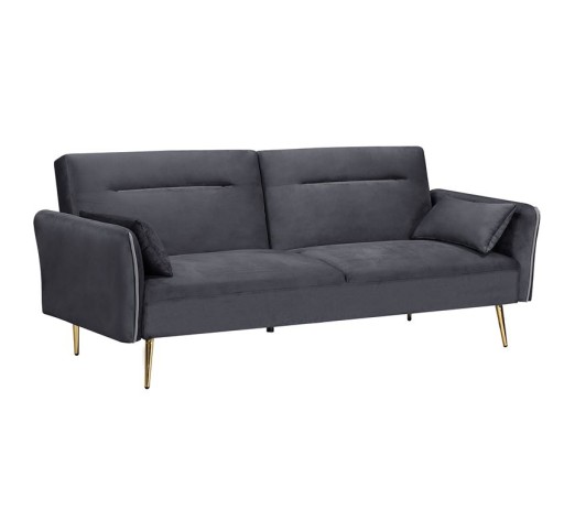 FLICK Sofa - Bed 3-Seater / Velure Grey Fabric