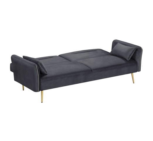 FLICK Sofa - Bed 3-Seater / Velure Grey Fabric