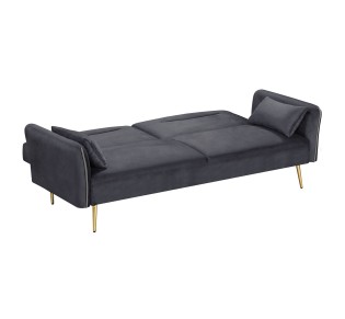FLICK Sofa - Bed 3-Seater / Velure Grey Fabric