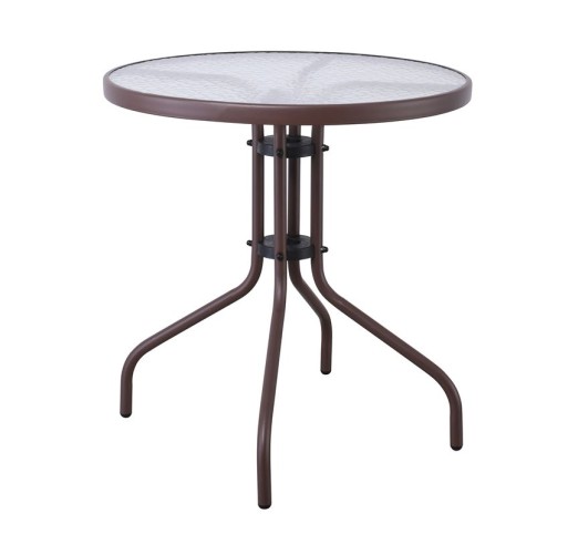 BALENO Table Ø70cm Metal Brown