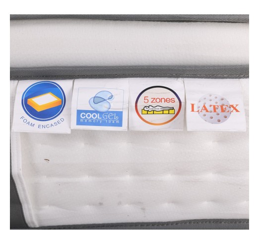 ΣΤΡΩΜΑ Pocket Spring 5-Zone Gel Memory Foam & Latex 160x200x(34/32)cm / Μονής Όψης (2)