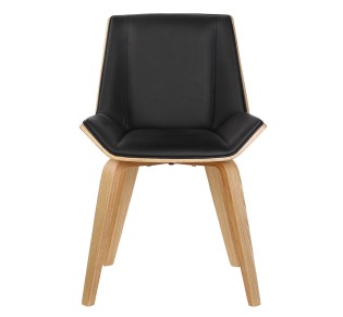 NUMAN Chair Natural/Pu Black