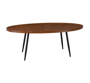 MATRIX Coffee Table 120x60x46cm / Walnut - Metal Black