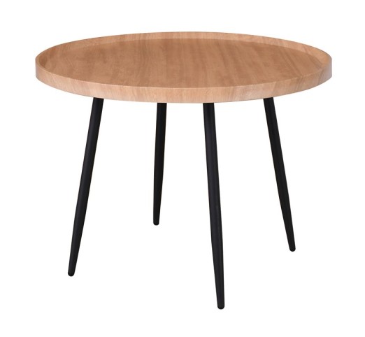 MATRIX Coffee Table Ø70x52cm / Natural - Metal Black