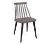 LAVIDA Chair / Metal Black - PP Sand Beige