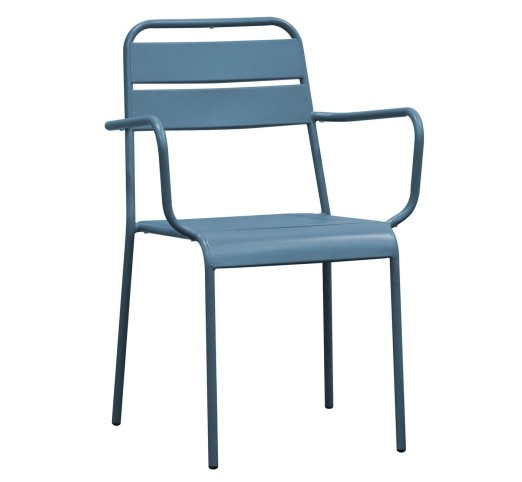 BRIO Stackable Armchair-Pro Metal Sandy Blue 5415C