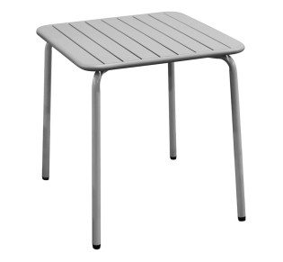 BRIO Slat Τραπέζι-Pro Κήπου - Βεράντας 70x70cm / Μέταλλο - Βαφή Cool Grey 4C