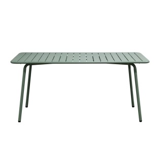 BRIO Slat Table-Pro 160x90cm / Metal Sandy Green 5635C