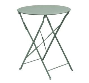 ZAPPEIOU Pantone Folding Table Ø60cm / Metal Sandy Green 5635C