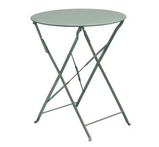 ZAPPEIOU Pantone Folding Table Ø60cm / Metal Sandy Green 5635C