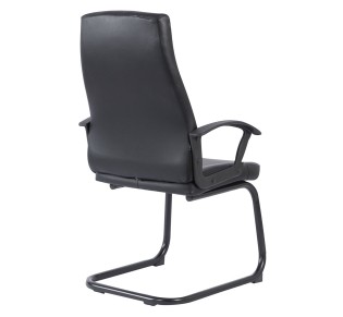 BF1250V Office Visitor Armchair / Black PU