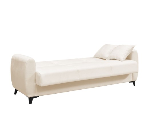 DARIO Sofa - Bed with Storage 3-Seater / Fabric Ecru