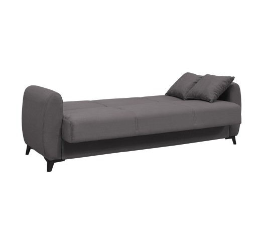 DARIO Sofa - Bed with Storage / 3 Seater - Fabric Grey