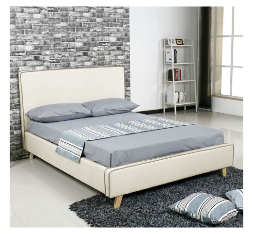MORISSON Bed for Mattress 160x200cm / Ecru Fabric