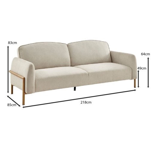 MOLINO Sofa - Bed / Fabric Beige
